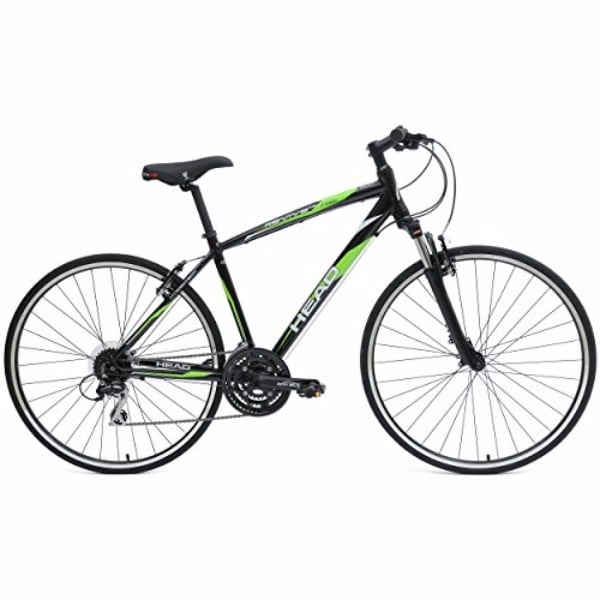 Head Revive XSM 700C Black/Green 22-Inch Hybrid Road Bicycle